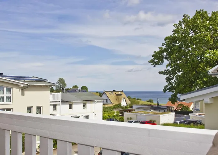 mit Meerblick und Balkon, gratis Nutzung vom AHOI Erlebnisbad und Sauna in Sellin - Meeresblick FeWo 49 *